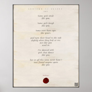 ジュリエットプリントへの手紙🌹🗡 44/49 ポスター