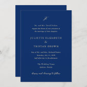 ジュリエット優雅な結婚式 招待状 (正面/裏面)