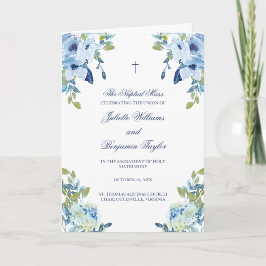 ジュリエット·カ結婚トリックのミサ式典 プログラム (正面)