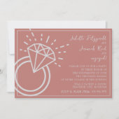 ジュリエット | キュレート色 | 婚約パーティー 招待状 (正面)