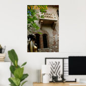 ジュリエット&ジュリエットのバルコニーベローナイタリア ポスター (ホームオフィス)