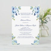 ジュリエット ダスティーブルー ウェディング リハーサル ディナー 招待状 (スタンド正面)