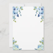 ジュリエット ダスティーブルー ウェディング リハーサル ディナー 招待状 (裏面)