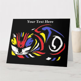 ジュリエ・デ・グラーフの多色木版画 猫 カード