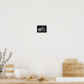 ジュリエ・デ・グラーフの木版画 猫 ポスター (キッチン)