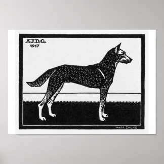 ジュリエ・デ・グラーフ 犬 ポスター