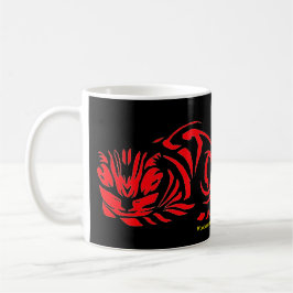 ジュリエ・ド・グラーフの木版画の猫 コーヒーマグカップ
