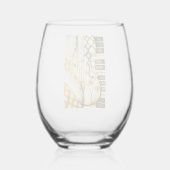 ジュリオグリベク ステムなしワイングラス (裏面)