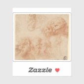 ジュリオチェザーレプロカッチニ – 頭部と姿勉強 シール (シート)