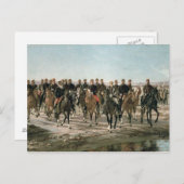 ジュリオ・アージ将軍によるネグロ川への訪問 ポストカード (正面/裏面)