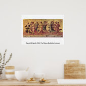 ジュリオ・ロマーノによるアポロとミューズの踊り ポスター (キッチン)