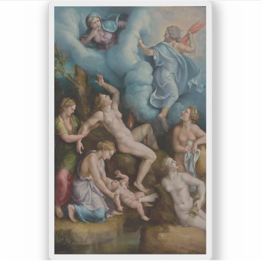 ジュリオ・ロマーノ（ジュリオ・ピピ）：バッカスの誕生 シール (正面)