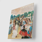 ジュリオ・ロメロ・デ・トーレス – ザ・コルドバ・フェア スクエア壁時計 (傾斜)