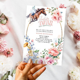 ジュリプス&ジャズフローラ競馬ブライダルシャワー 招待状