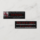 ジュリーのグレーゾーンカード スキニー名刺 (正面/裏面)