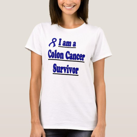 ジュリーの結腸癌の生存者のワイシャツ Tシャツ (正面)