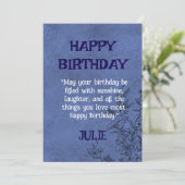 ジュリーの誕生日パーティー招待状 招待状 (スタンド正面)