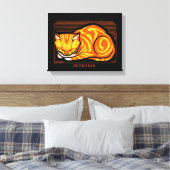 ジュリーデグラグ12月キャット キャンバスプリント (インサイチュ (寝室))