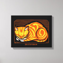 ジュリーデグラグ12月キャット キャンバスプリント