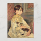 ジュリーマネットキャットピエールオーギュストルノアール ポストカード (正面)