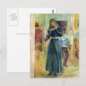 ジュリー遊ズのヴァイオリンby Berthe Morisot ポストカード (正面/裏面)