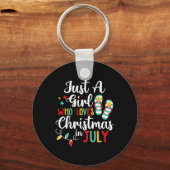 ジュリー・サマーでクリスマスを愛しているだけの女の子 キーホルダー (正面)