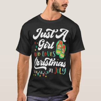 ジュリー・サマーでクリスマスを愛しているだけの女の子 Tシャツ