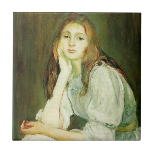 ジュリー・デイドリーム（美しい若い女性） タイル (正面)
