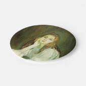 ジュリー・デイドリーム(美しい若い女性) ペーパープレート (アングル)