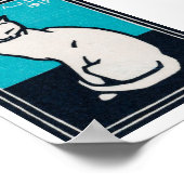 ジュリー・ド・グラグ座り猫 ポスター (角)