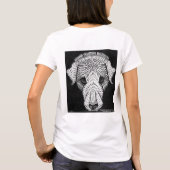 ジュリー・ド・グラグ犬の頭 Tシャツ (裏面)
