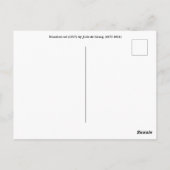 ジュリー・ド・グラグ・ウッドカット猫 ポストカード (裏面)