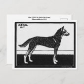 ジュリー・ド・グラグ・ドッグ ポストカード (正面/裏面)