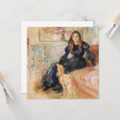 ジュリー・マネとそのグレイハウンド（Berthe Morisot著） カード (正面/裏面インサイチュ)