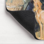 ジュリー・マネとそのグレイハウンド（Berthe Morisot著） マウスパッド (コーナー)