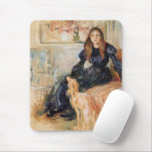 ジュリー・マネとそのグレイハウンド（Berthe Morisot著） マウスパッド (マウス)