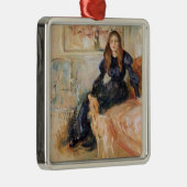 ジュリー・マネとそのグレイハウンド（Berthe Morisot著） メタルオーナメント (右)