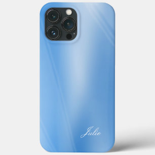 ジュリー – ユアネームテンプレート、美しい青の影 iPhone 13 PRO MAXケース
