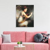 ジュリー・ル・ブランポートレート, c.1797 キャンバスプリント (インサイチュ (リビング))