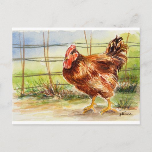 ジュリー・レモンズの『おはよう』.jpg ポストカード (正面)