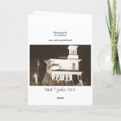 ジュリー- 4x6 (セピア色)を結婚しているn-マット- 335、ありがとう! サンキューカード (裏面)