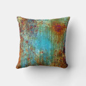 ジュリーEverhart著ターコイズの錆デザイナー枕 クッション (裏面)