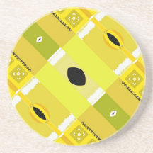 ジュリーEverhart著金のパレットの砂岩コースター