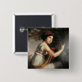 ジュリーLe Brun、c.1797のポートレート 缶バッジ (正面&裏面)