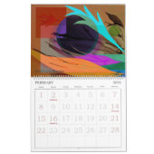 ジュリーRichman著抽象的な自然 カレンダー (2月 2026)