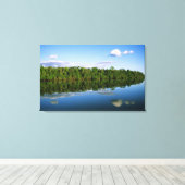 ジュルエナ、ブラジル。森林河川の堤防を反射 キャンバスプリント (インサイチュ (ウッドフロア))