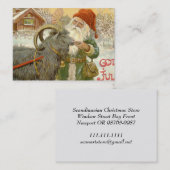 ジュルトムテン食べ物を与えユール（キリスト降誕祭）ヤギA Cookie 名刺 (正面/裏面)