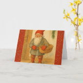 ジュルトンテ/ニッセ北欧クリスマス カード (黄色い花)