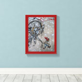 ジュルバックエン(ユール（キリスト降誕祭）ヤギ)勉強1911 キャンバスプリント (インサイチュ (ウッドフロア))