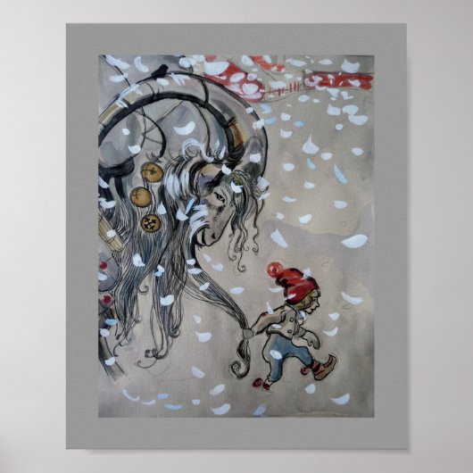 ジュルバックエン(ユール（キリスト降誕祭）ヤギ)勉強1911 ポスター (正面)